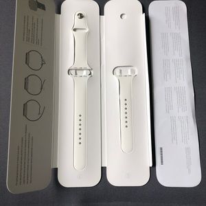 Authentic White 42mm 44mm apple watch band